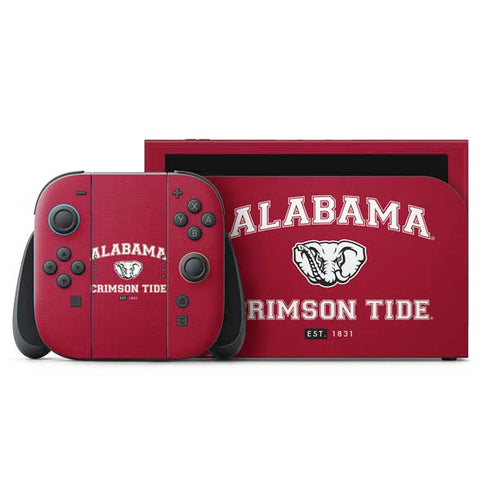 University of Alabama Crimson Tide Basketball Nintendo Switch 2 (2025) with Joy-Con Skin